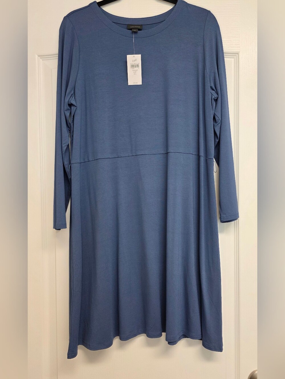 J Jill Blue Jersey Dress Large Petite